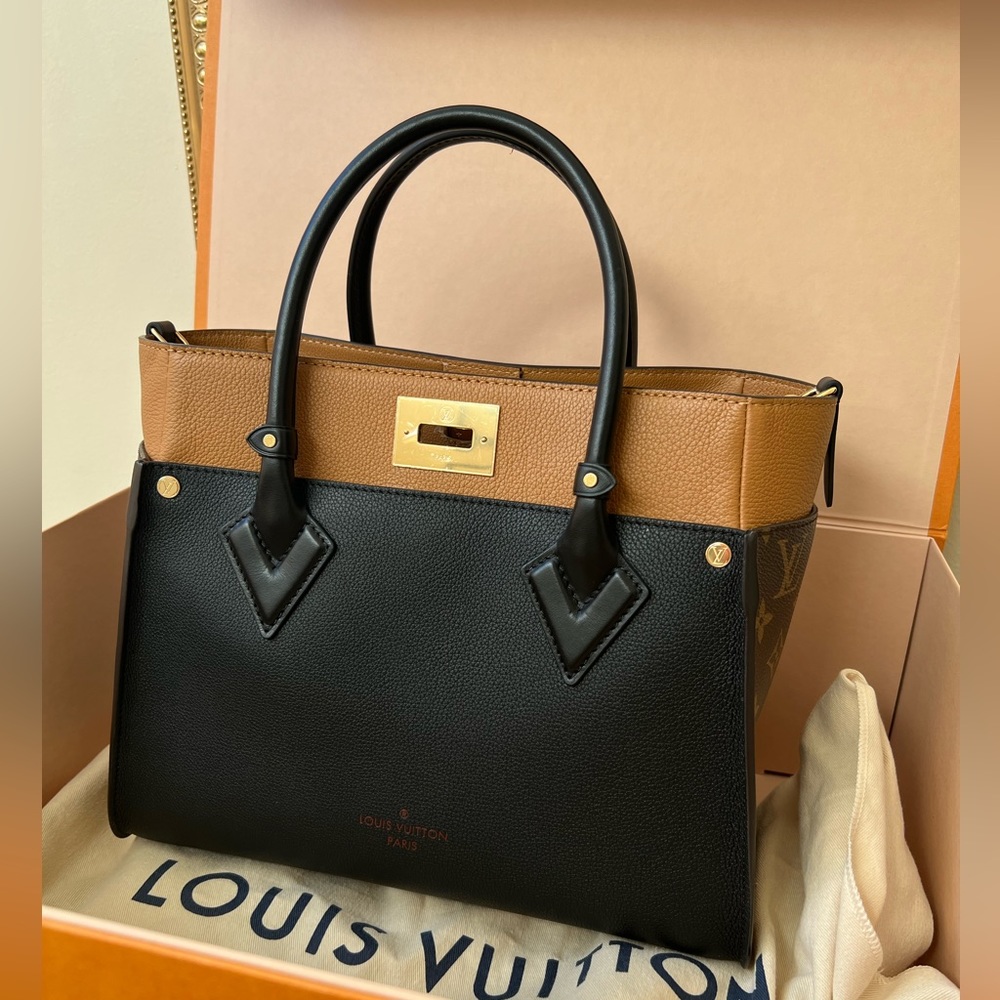 Brand new with box Louis Vuitton On My Side MM tote/crossbody/shoulder bag